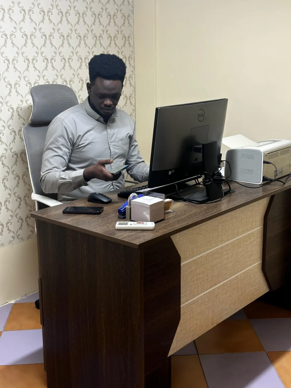An ALWAFRA team member at work